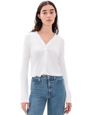 Asher Chelsea Cardigan - White