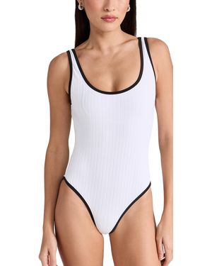 Solid & Striped The Annmarie One Piece - White