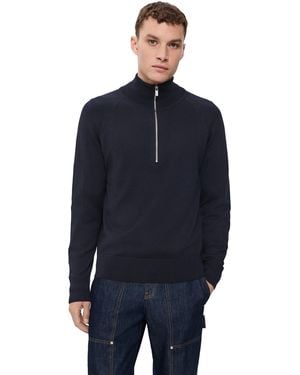 Barena Molo Basilio Quarter Zip Sweater - Blue