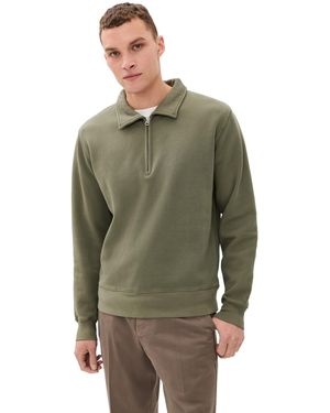 KNICKERBOCKER Stadium Loft Knit Quarter Zip - Green