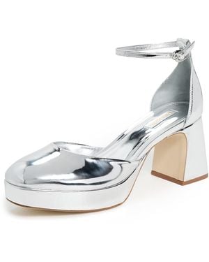 Larroude Ari Verona Low Pumps - White