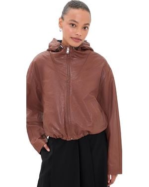 IRO Ranura Lambskin Leather Jacket - Red