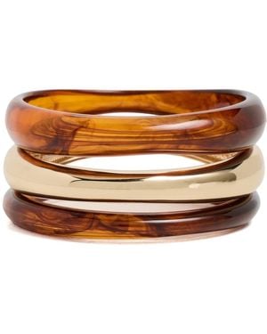 BaubleBar Raven Resin Bangle Set - Metallic