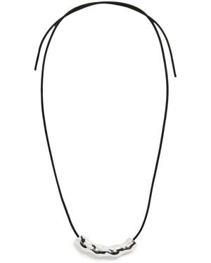 AGMES Small Astrid Pendant Necklace - Black