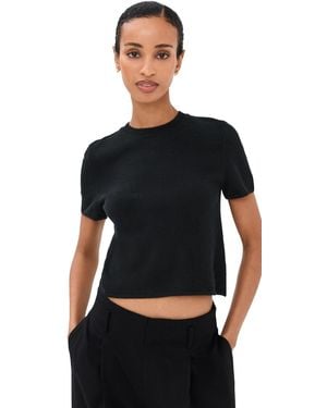 SABLYN Charleston Relaxed Cashmere Crewneck Tee - Black
