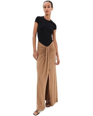 Jonathan Simkhai Matilde Short Sleeve Gown - Black