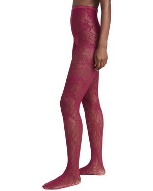 Stems Eden Mesh Tights - Red