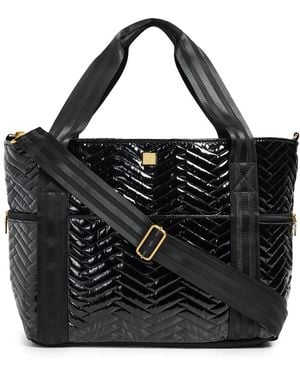 Think Royln Jet Set Wingman Moto Quilting Tote - Black