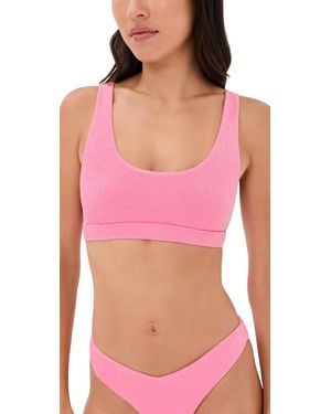 Beach Riot Peyton Bikini Top - Pink