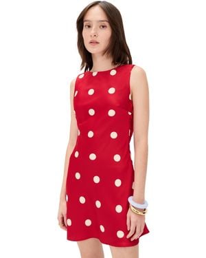 Bailey Rose Polka Dot Mini Dress - Red