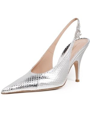 Gianvito Rossi Sofia Slingback Heels - White