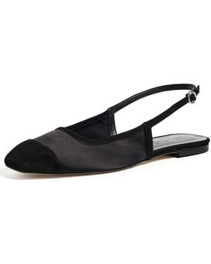 Aeyde Geraldine Cap Ballet Flats - Black