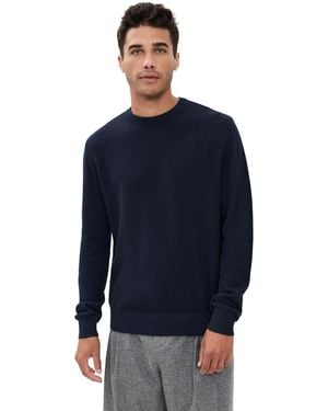 Onia Pique Crewneck Sweater - Blue