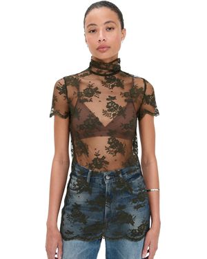 Marques'Almeida Lace Tee - Black