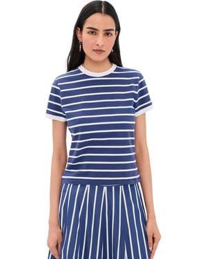 Madewell The Perfect Crewneck Baby Tee - Blue