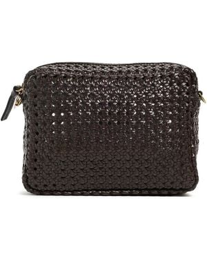 Clare V. Midi Rattan Sac Crossbody Bag - Black