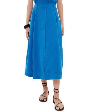 Theory Curved Parachute Skirt Jewel - Blue