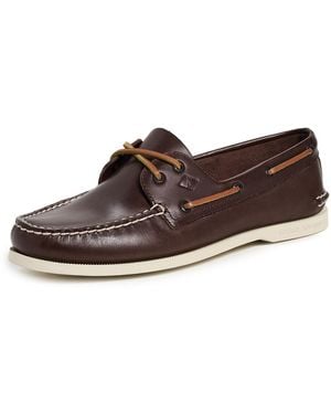 Sperry Top-Sider Authentic Original 2 Eye Leather Boat Shoes - Brown