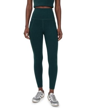 Beyond Yoga Spacedye Out Of Pocket High Waisted Midi Leggings - Black