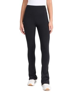Splits59 Raquel High Waist Supplex Flared Full Leggings - Blue