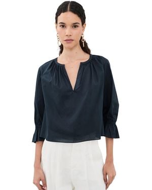 FRAME The Poet Blouse - Blue