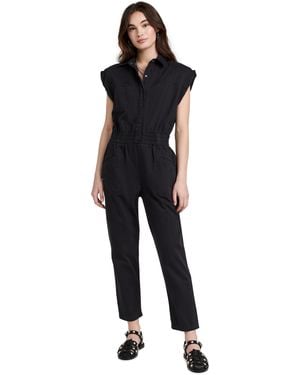 Pistola Rosie Shoulder Padded Jumpsuit - Black