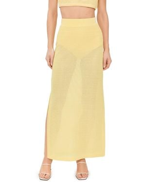 Jonathan Simkhai Nicky Midi Skirt - Yellow
