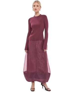 Jonathan Simkhai Maril Midi Dress - Purple