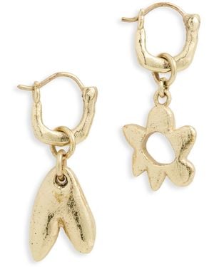 ALÉMAIS Calypso Flower And Heart Earrings - White