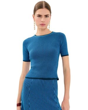 Escvdo Lienzo Knit Top - Blue