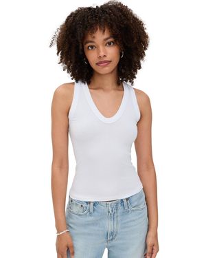 Cotton Citizen Verona U Neck Tank - White