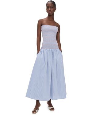 Line & Dot Eleni Smocked Dress - Purple