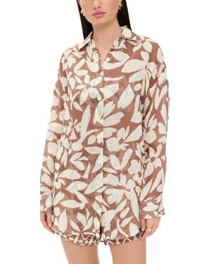 Vitamin A Playa Boyfriend Shirt - Natural