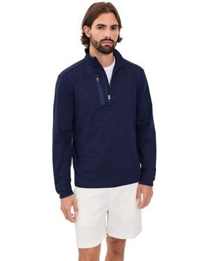 Ralph Lauren Luxury Performance Driver Quarter Zip - Blue