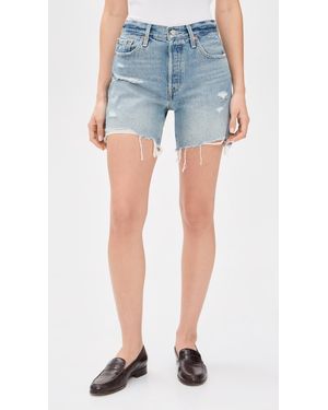 Levi's 501 Mid Thigh Shorts - Blue