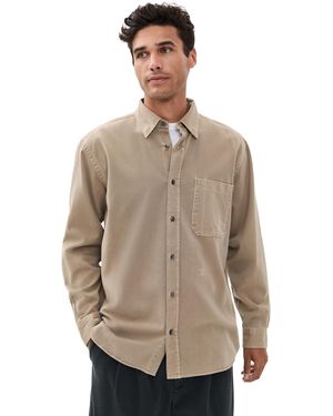 Closed Formal Army Shirt - Natural