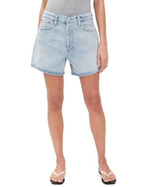 Agolde Leith Shorts - Blue
