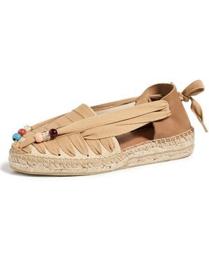 Naguisa Soc Beaded Espadrilles - White