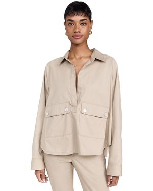 Marissa Webb Milo Utility Tunic Top - Natural