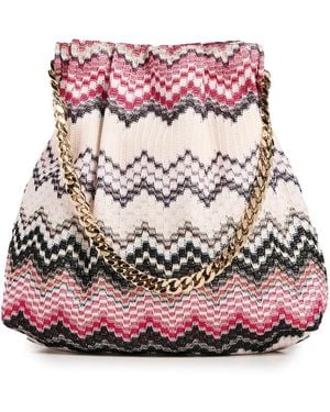 Missoni Drawstring Pouch Chain - Pink