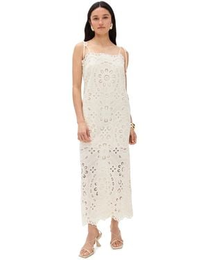 Zimmermann Rhiannon Embroidered Dress - Natural