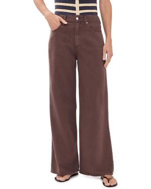 Madewell Petite Ultimate Airy Denim Wide Leg Jeans - Brown