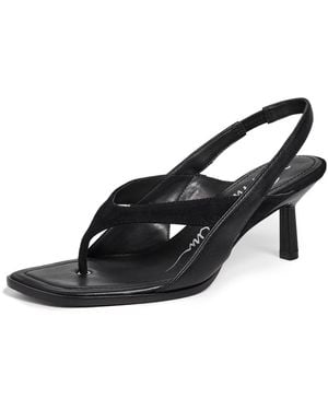3.1 Phillip Lim Id Double Strap Teardrop Heel Sandals 65Mm - Black