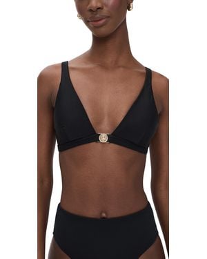 L'Agence Solid Lexie Bikini Top - Black