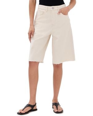 Rohe Baggy Fit Denim Shorts - Natural
