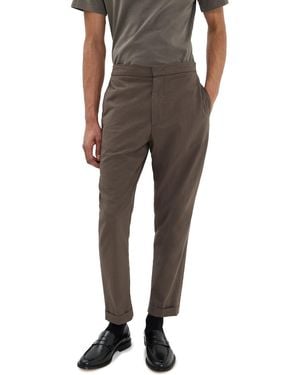 Officine Generale Joseph Seersucker Pants - Black