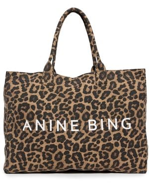 Anine Bing Leo Canvas Tote - Multicolor