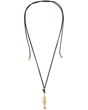 Eliou Koi Wrap Necklace - Black