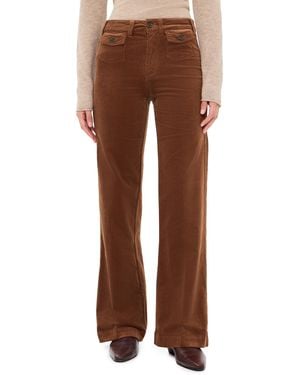 PAIGE Mini Patch Pockets Leenah Corduroy Pants 32 - Brown