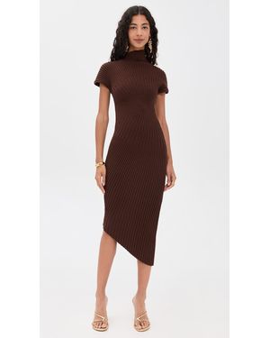 knit sweater dress long Cream Freya Fringe Sweater Dress